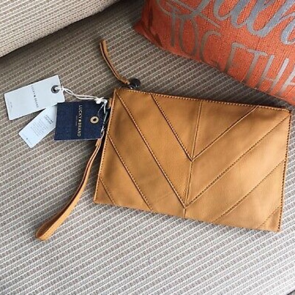 Lucky Brand Handbags - LUCKY BRAND LEATHER RAYLA WRISTLET NEW WITH TAGS